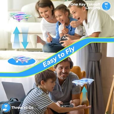 HOFMOC Mini Drone for Kids 8-15, Indoor Drones Gifts for Boys 8-12, Boys Toys Age 8-10, Beginner Drones with Propeller Protection, Throw to Go, Altitude Hold, 3D Flips and Headless Mode - Image 5