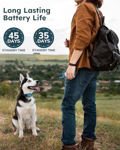 Jugbow Dog Shock Collar - 4200FT Dog Training Collar with Remote, IPX7 Waterproof Electric Collar with 4 Training Modes, Security Lock, Rechargeable e-Collar for All Breeds, Sizes, Blue - Image 6