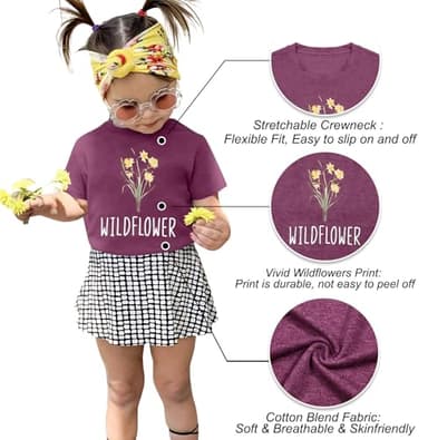 Raising A Wildflower Shirt Mom Toddler Matching Tshirt Mommy and Me Matching Tee Mother Daughter Son Mama Mini Outfit - Image 2