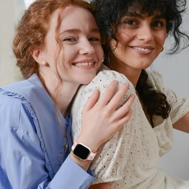 Witzon Floral Band Compatible with Apple Watch Bands For Women 45mm 46mm 44mm 42mm 41mm 40mm 38mm 49mm, Engraved Cute Flower Soft Silicone Strap for iWatch Series 11 10 9 8 7 6 5 4 3 2 1 SE Ultra - Image 9