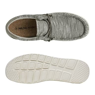 Bruno Marc Men's Breeze Slip-on Stretch Loafers Casual Shoes Lightweight Comfortable Boat Shoe 1.0,Splice Grey,Size 13 US - Image 2