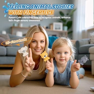 Bath Pool Toys for Toddler, Stacking Toy with 3 Boat 3 Sensory Finger Puppets, Toddler Toys Gifts for 2-4 Year Old Boy Girl, Model B - Image 6