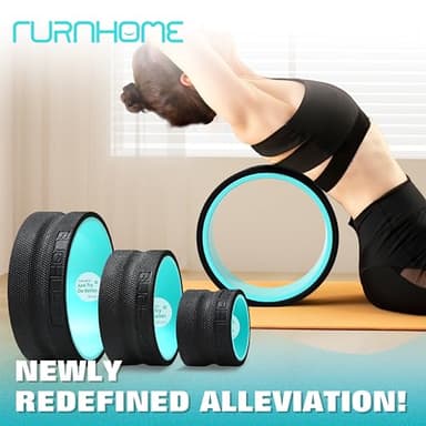 Furnhome Back Roller - Back Wheel for Deep Tissue Massage,Yoga Wheel for Back Pain & Stretching- Comfy Deep Tissue Massage Roller (3-Pack) - Image 8