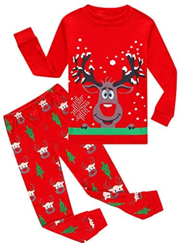 Family Feeling Baby Girls Boys Long Sleeve Christmas Pajamas Sets Cotton Pyjamas Toddler Infant Kids 12-18 Months Reindeer - Image 1