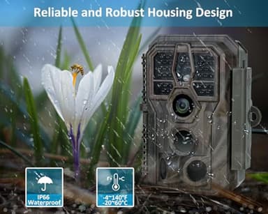 GardePro E5S Trail Camera, 64MP 1296p, HD Game Cameras with 100ft Night Vision, Ultra Fast 0.1s Motion Activated, Waterproof, Camo - Image 7