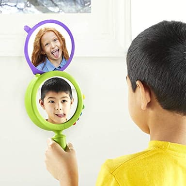 hand2mind See My Feelings Mirror, Play Therapy Toys, Mindfulness for Kids, Emotional Regulation for Kids, Social Emotional Learning Activities, Calm Down Corner Supplies, Calming Corner (Set of 1) - Image 7