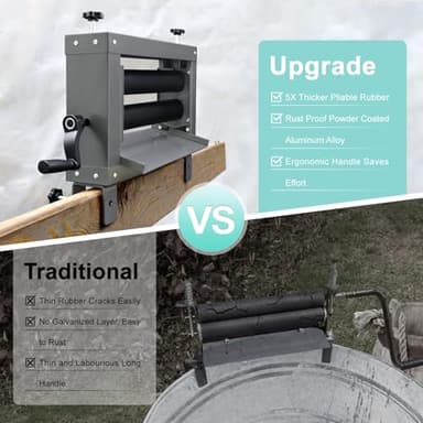 Upgraded Clothes Wringer, Hand Crank Laundry Wringer Washer Removes 95% Water, Suitable for Car Washing, Camping, RV Trips - Image 3