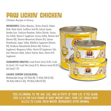 Weruva Classic Cat Food, Paw Lickin’ Chicken with Chicken Breast in Gravy, 3oz Can (Pack of 24) - Image 5