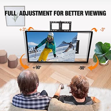 FORGING MOUNT Long Arm TV Wall Mount - Full Motion, Articulating Arm, Universal Mount for 26-65" Flat curvature TVs/Monitors, Holds up to 99 lbs, Max VESA 400x400mm - Image 4