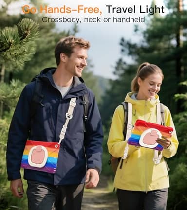 BATYUE for iPad 9th/ 8th/ 7th Generation Case (iPad 10.2 inch Rugged Case 2021/2020/2019) with Screen Protector, Rotating Stand/Pencil Holder/Carrying Shoulder Strap (Colourful Red) - Image 7