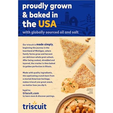 Triscuit Organic Original Whole Grain Wheat Crackers, Organic Crackers, Vegan Snacks, Bulk Lunch Snacks, 6 - 6.5 oz Boxes - Image 17