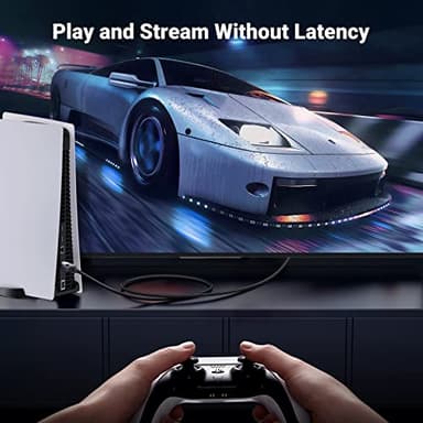 UGREEN Cat 8 Ethernet Cable 25FT, High Speed Braided 40Gbps 2000Mhz Network Cord Cat8 RJ45 Shielded Indoor Heavy Duty LAN Cables Compatible for Gaming PC PS5 PS4 PS3 Xbox Modem Router 25FT - Image 3