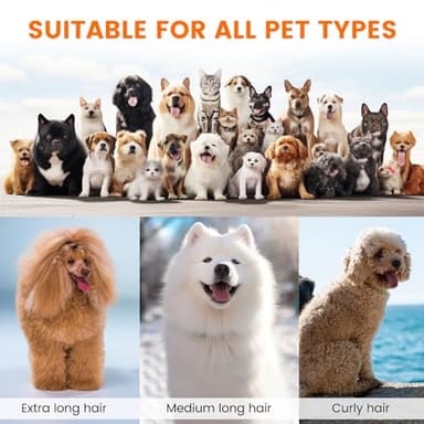 ubrobo Dog Grooming Vacuum, Dog Grooming Kit with Pet Clippers, 12,000Pa Pet Hair Vacuum for Dogs, Low Noise Home Cleaning Tool in 1, PG10 - Image 7