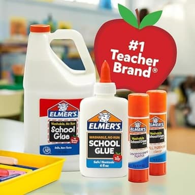 Elmer’s Disappearing Purple School Glue Sticks, Washable, 7g, 30 Count - Bulk Pack for Classrooms, 1 Teacher Brand - Image 8
