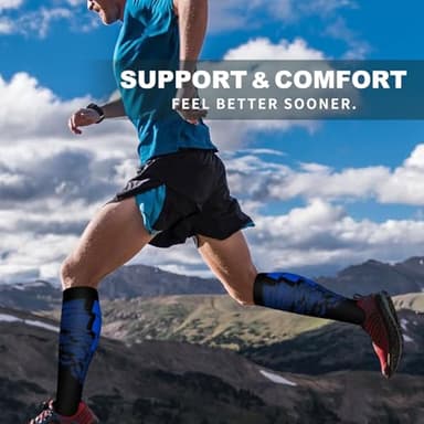 Bluemaple 6 Pack Copper Compression Socks for Women and Men Circulation-Best Support for Medical, Running,Nursing,Athletic - Image 4