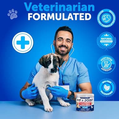 Hemp Hip and Joint Supplement for Dogs - Glucosamine for Dogs Joint Pain Relief - Chews with Chondroitin, MSM, Hemp Oil - Mobility Support, Cartilage Health - For Large, Small breeds - 120 Soft Treats - Image 5