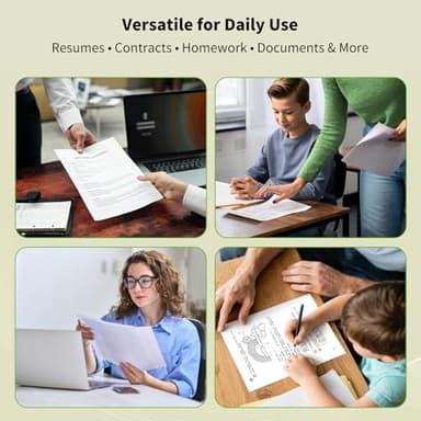 Thermal Printer Paper 8.5''x11'' US Letter Size, 4 rolls, 100 sheets, Thermal Paper Quick-Dry, Advanced Clear Printing, Compatible with Gloryang & JADENS PD-A4 Thermal Printer - Image 7