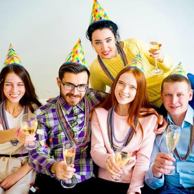 Huskein Bead Necklace, 120PCS Mardi Gras Beads, 33" Colorful Mardi Gras Beads Necklaces, Women Men Party Costume Accessories Parade Throws Bulk Party Favors for Christmas Pirate Carnival - Image 7