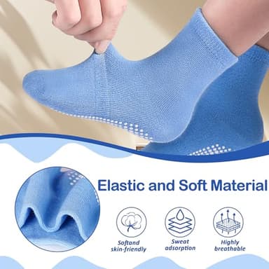 Tphon Toddler Socks, Baby Non Slip Socks for Boys Girls 12 Pairs Kids Infants Children Sock 1-3 Years - Image 4