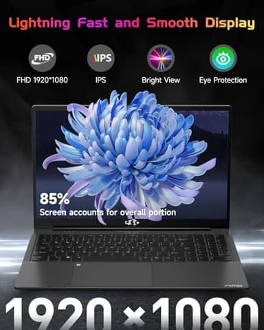15.6 IPS FHD-Student-Laptop, 16GB RAM 1TB SSD Intel Pentium Quad Core N100, Computer with Backlit Keyboard Fingerprint (Beat to i3-1115G4 Up to 3.4GHz) WiFi 6 BT5.2 Numpad Win 11 - Image 4