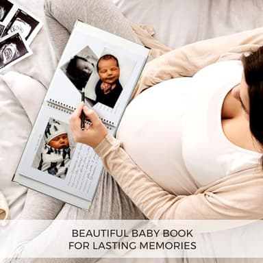 Keepsake Baby Memory Book for Boys and Girls – Timeless First 5 Year Baby Book – Neutral Journal Scrapbook or Photo Album - Record a Milestone for Every Event from Birth to Age 5 - Image 7