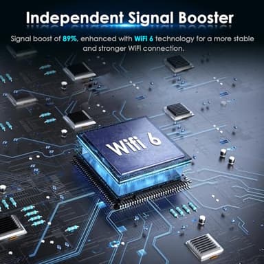2025 AX1800 WiFi 6 Extender Signal Booster - Dual Band 2.4G/600Mbps & 5.8G/1200Mbps, WiFi Extender with Gigabit Port, 802.11AX Tech, 12999 Sq.Ft Long Range WiFi Repeater, Connects 100+ Devices - Image 5
