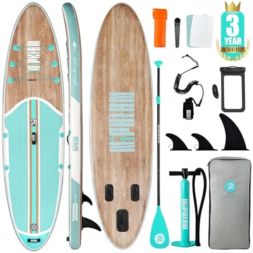 Niphean Inflatable Stand Up Paddle Board with SUP Accessories, Anti-Slip EVA Deck, 10'6'' Inflatable Paddle Boards for Adults & Youth of All Skill Levels - Image 1