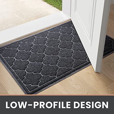 LuxStep Door Mat Large 24x36 Inch Indoor Outdoor Doormat, Non-Slip Low-Profile Design Floor Mat, Front Door Welcome Mat for Entryway,Patio,Garage, Black - Image 6