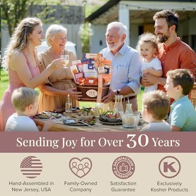 Broadway Basketeers Happy Birthday Gift Basket with Chocolates & Sweets Send Happy Birthday Wishes With This Beautiful Display Basket Enjoy a Large Assortment of Sweets & Savory Treats, Perfect for Mom, Dad, Friends - Image 6