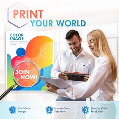 206A Toner Cartridges 4 Pack M283fdw M283cdw 206X Set Compatible Replacement for HP 206A 206X Color Laserjet Pro MFP M283fdw M283cdw M283 Pro M255dw Printer Ink High Yield (with Chip-B/C/Y/M) - Image 7