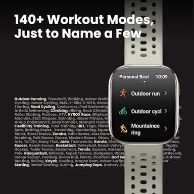 Amazfit Bip 6 Smart Watch 46mm, 14 Day Battery, 1.97" AMOLED Display, GPS & Free Maps, AI, Bluetooth Call & Text, Health, Fitness & Sleep Tracker, 140+ Workout Modes, 5 ATM Water-Resistance, Black - Image 7