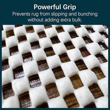 RUGSURE Rug Gripper Pad for Hardwood Floors & Tile Floor - Non Slip Area Rug Pads - Under Carpet Anti Skid Mat - Non Skid Rug Backing, 8x10 Ft - Image 7