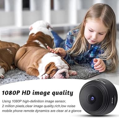 Piegricdiat Spy Camera Hidden Camera,Nanny Cam Hidden Cameras,Micro Cameras Spy Wireless for Home,App Control with Motion Detection and Night Vision - Image 5
