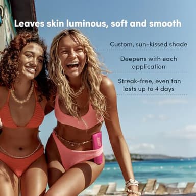 Coco & Eve Sun-kissed Gradual Tanning Lotion - Natural Sunless Moisturizing Tanner with 72H Hydration & Streak-Free, Buildable Glow. Skincare-Infused with Antioxidants and Hyaluronic Acid (6.76 fl oz) - Image 9