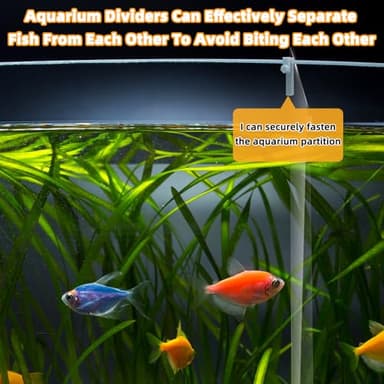 XIFOWE 10Pcs Aquarium Divider Retainer, Reliable Fixed Aquarium Divider Accessories, Partition Panel Fixing Fittings, Plastic Isolation Stand for Fish Tanks, Simple Installation & Easy Disassembly - Image 5