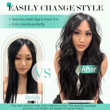 Ukira Brown Real Hair Extensions Clip in Human Hair, 20 Inch 75g 7pcs Dark Brown Hair Extensions Real Human Hair, Soft Ntural Straight Remy Human Hair Extensions Clip ins for Women - Image 8