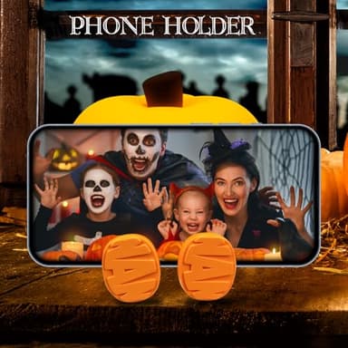 Pumpkin Night Light for Kids Cute Jack O Lantern Halloween Decor Nightlight for Baby Nursery Toddler Squishy Pumpkin Lights Cordless Rechargeable Dimmable Silicone Bedside Lamp Halloween Gifts - Image 8