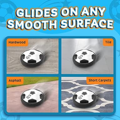 Let Loose Moose Hover Soccer Ball, Set of 2 LED Soccer Ball Toys, Gifts for 8 Year Old Boys, Indoor LED Floating Football for 7 Year Old Kids, Boy Birthday Gifts Age 4-6, 6-8, 8-12 Fun Sport Toy - Image 6