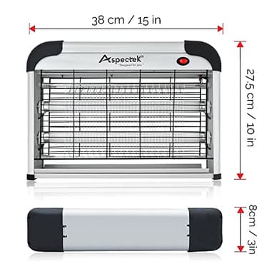 ASPECTEK Insect Killer, Bug Zapper, Powerful 20W Electronic Indoor Fly Zapper, Mosquito Killer-Indoor Use Including Free 2 Pack Replacement Bulbs - Image 4