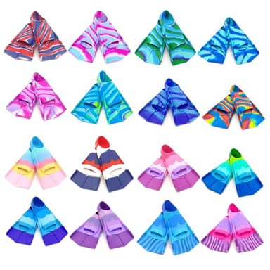 Swimming Training Fins,Kids Swim Fins,Comfortable Swimming Flippers Suitable for Children,Beginners,Girls,Boys,Adults (2C-ZAAmericanBlue, S) - Image 3