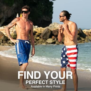 Kanu Surf Men's Barracuda Swim Trunks (Regular & Extended Sizes), Royal, 5X - Image 6