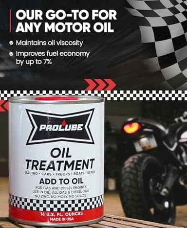 Prolube Oil Treatment - Engine Oil Additive for Gas & Diesel Engines - Reduces Wear, Noise, Vibration - Boosts Fuel Economy & Horsepower - Works on Transmissions & Differentials (16oz) - Image 3