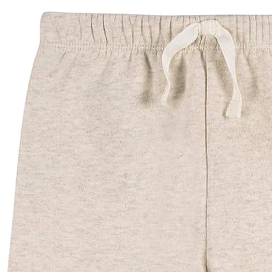 Gerber Baby Girls Toddler 2-Piece Fleece Sweatshirt and Jogger Set, Oatmeal Heather, 2T - Image 5