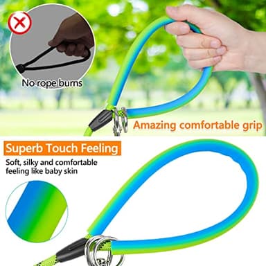 NTR Long Leash for Dog Training, 50FT Rope Lead with with 2 Swivel Hooks and Comfortable Padded Handle for Dog Leash for Small Medium and Large Dogs Walking Training Hiking Camping Playing - Image 3