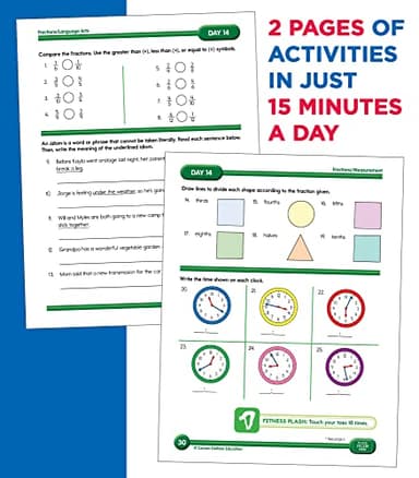Summer Bridge Activities 3rd to 4th Grade Workbook, Activity Book With Math, Reading Comprehension, Science, Fitness, Social Studies, Writing Practice, and Flash Cards (Volume 5) - Image 6