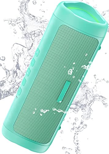 Bluetooth Speaker with HD Sound, Portable Wireless, IPX5 Waterproof, Up to 20H Playtime, TWS Pairing, BT5.3, for Home/Party/Outdoor/Beach, Stocking Stuffers, White Elephant Gifts for Adults (Teal) - Image 1