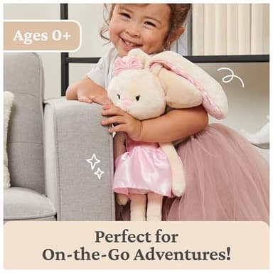 GUND Take-Along Friends Plush, Curtsy Ballerina Bunny, Bunny Stuffed Animal for Ages 1 and Up, Pink, 15" - Image 6