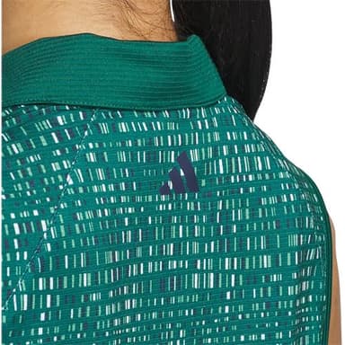 adidas Women's Standard Ultimate365 Printed Polo Shirt, Collegiate Green - Image 5