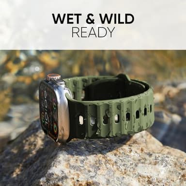 Sport Bands 6-Pack Compatible with Apple Watch Ultra 3/2 Band 49mm 46mm 45mm 44mm 42mm, Wide Soft Silicone Wristbands Waterproof Strap Men for iWatch Series 11 10 9 8 7 6 5 4 3 SE Ultra - Image 5