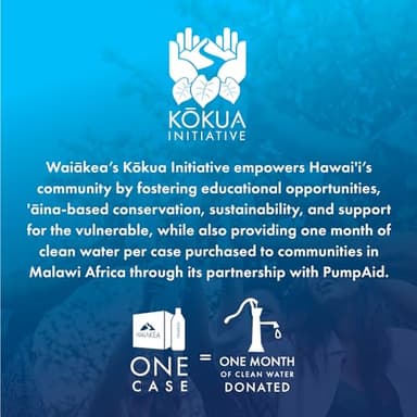 Waiākea - Hawaiian Volcanic Water - Naturally Alkaline Water - pH Range 7.6 to 8.2 - All Natural Minerals & Electrolytes - 100% Recycled Water Bottles - Bottled Water 24 Pack - 10.14 Fl Oz, 330 mL - Image 5